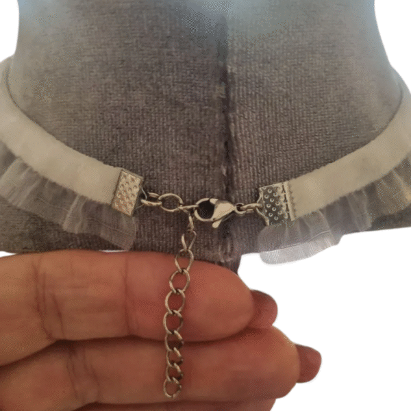jade malachite choker necklace adjustable clasp detail