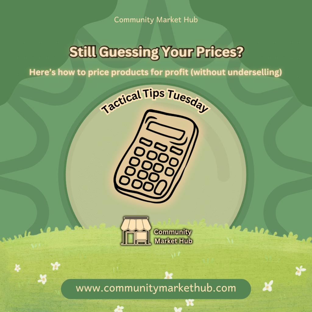 how to price products for profit for CMH vendors