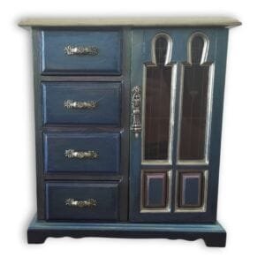 Hand Painted Jewellery Cabinet Unique Mini Drawer Organizer