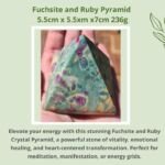 Fuchsite and Ruby Pyramid 5.5cm x 5.5cm x 7cm