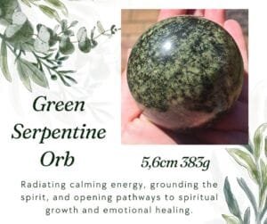 Green Serpentine Orb 5,6cm 383g