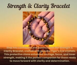 Strength and Clarity - Tigers Eye Crystal Bracelet