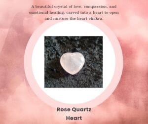 Rose Quartz Heart 4,5cm 59g