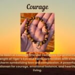 Heart of Courage - Tigers Eye and Rainbow Obsidian Crystal Bracelet