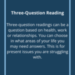Three question Reading Landy La Healing Description