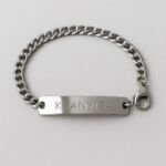 Engraved Stainless Steel ID Bar Bracelet KHANYISA Personalized Gift