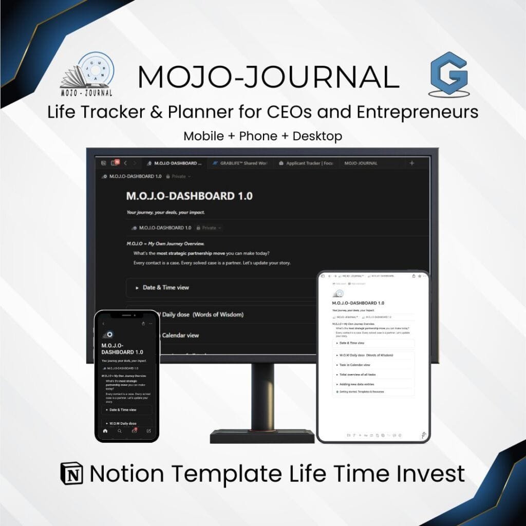 MOJO-JOURNAL Notion Template
